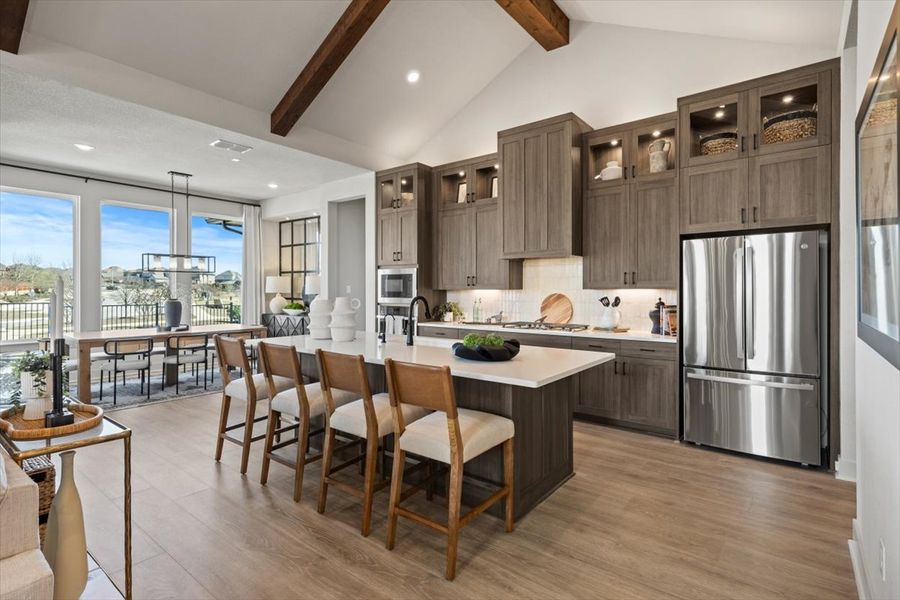 Furnished interior view inside a new home in Lariat, Liberty Hill (Image 18).