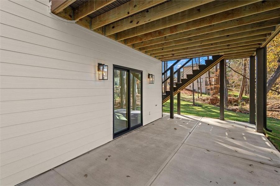Exterior details and patio area of a home in , Villa Rica (Image 38).