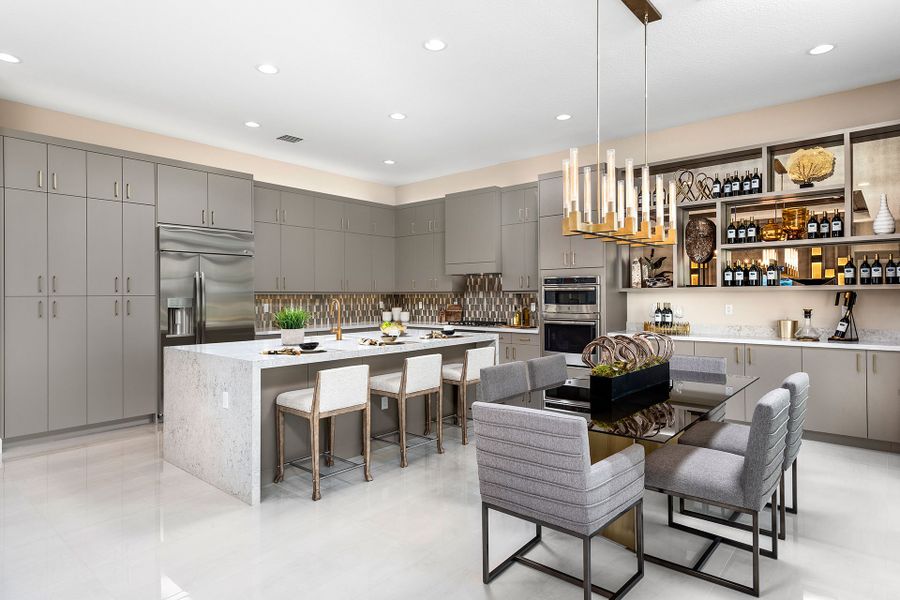 Representative furnished interior of a home built from the Oracle by GL Homes in Apex at Avenir, Palm Beach Gardens (Image 6).