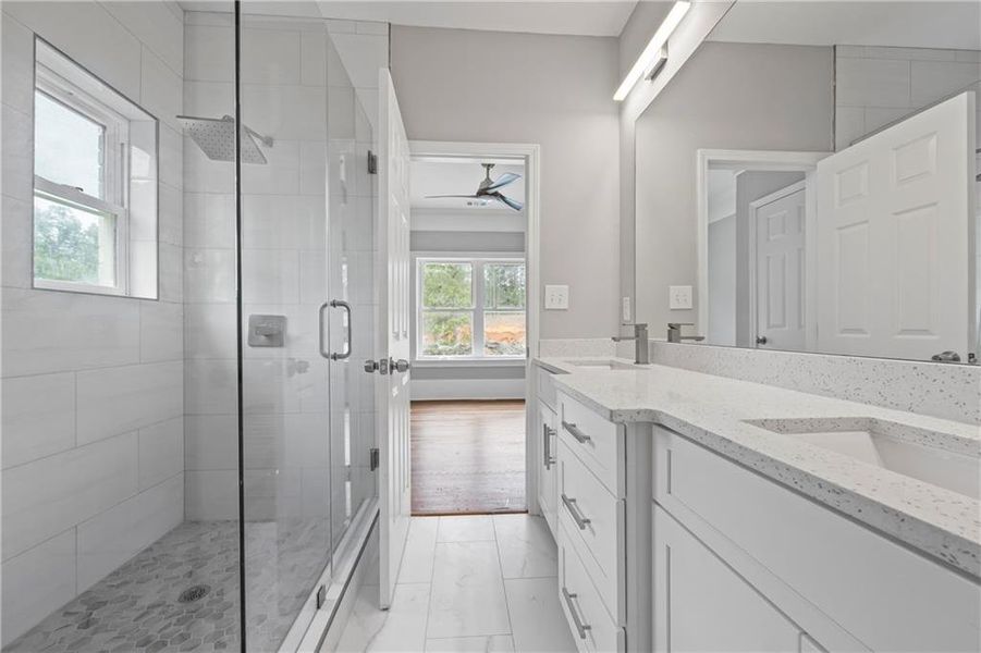 Furnished interior view inside a new home in , Fairburn (Image 12).