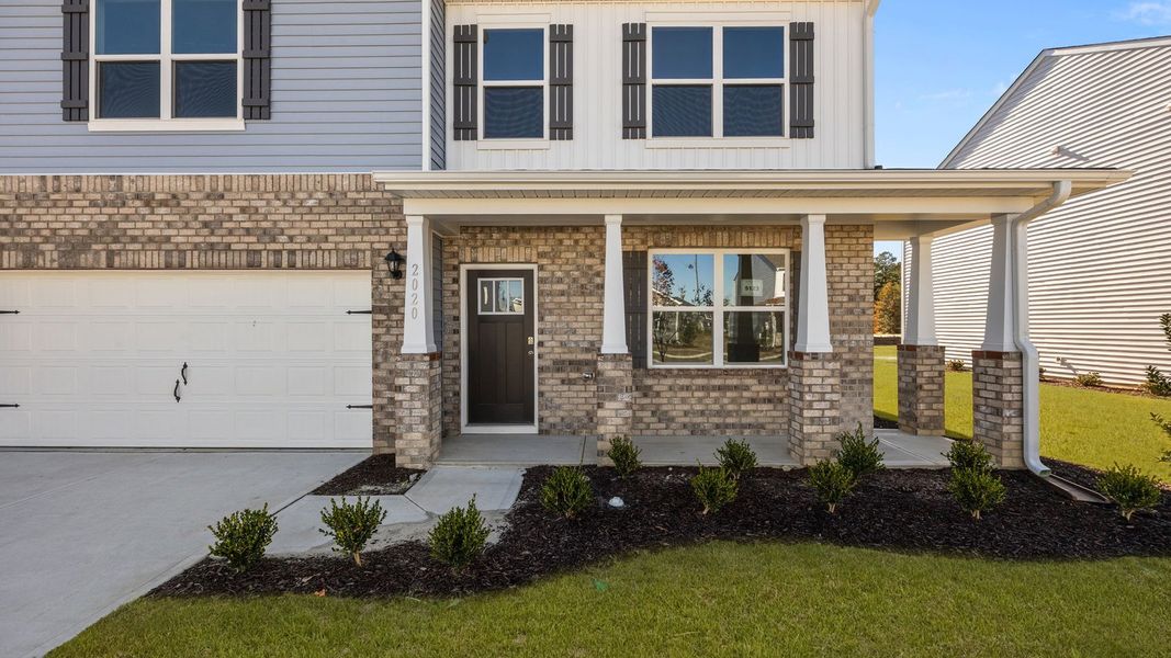 Exterior details and patio area of a home in West New Bern, New Bern (Image 3).
