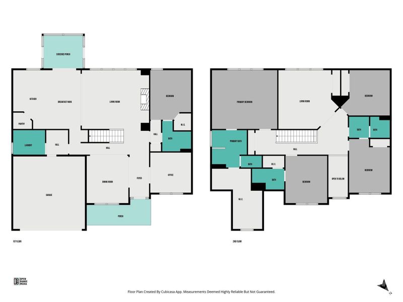 2D floor plan layout of this home in Falls Cove, Troutman, NC (Image 5).