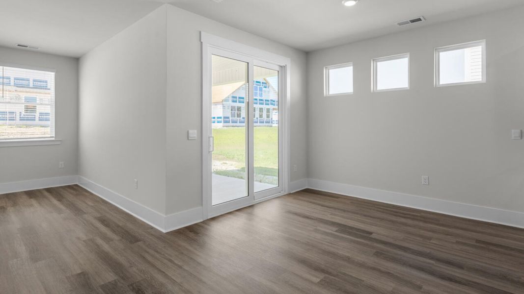 Spacious, unfurnished interior of a new home in Surfside Landing, Hubert (Image 15).