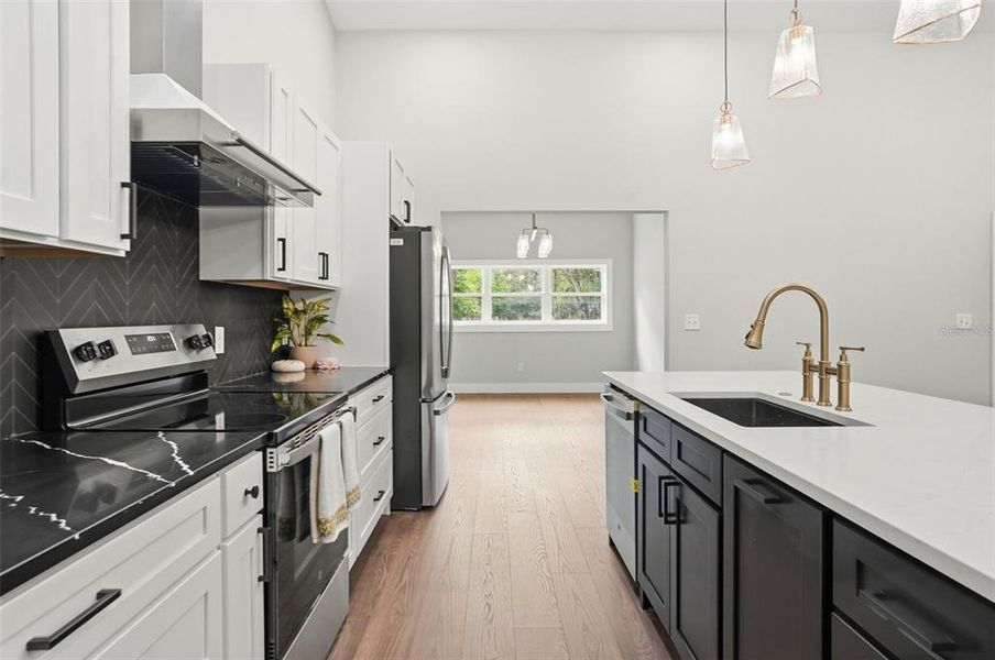 Furnished interior view inside a new home in , Webster (Image 12).