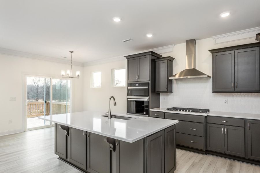 Furnished interior view inside a new home in Ford Meadows, Garner (Image 8). Furnished interior view inside a new home in Ford Meadows, Garner (Image 8).