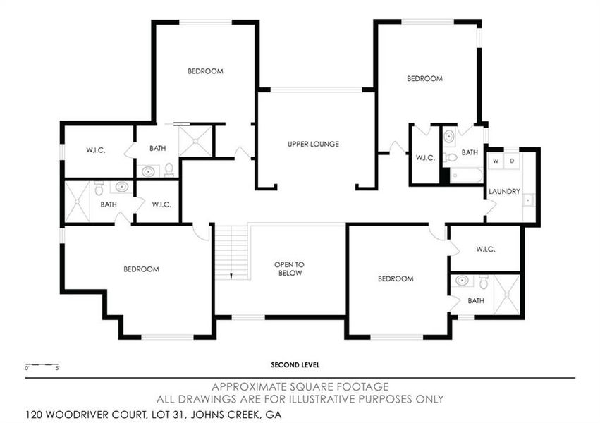 2D floor plan layout of this home in , Johns Creek, GA (Image 6).