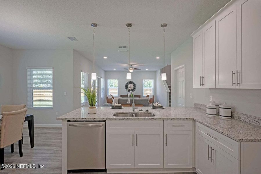 Furnished interior view inside a new home in , Jacksonville (Image 12).