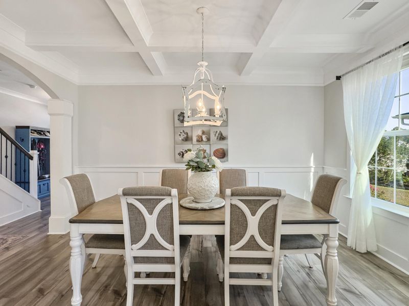 Furnished interior view inside a new home in Hewing Farms, Summerville (Image 48). Furnished interior view inside a new home in Hewing Farms, Summerville (Image 48).