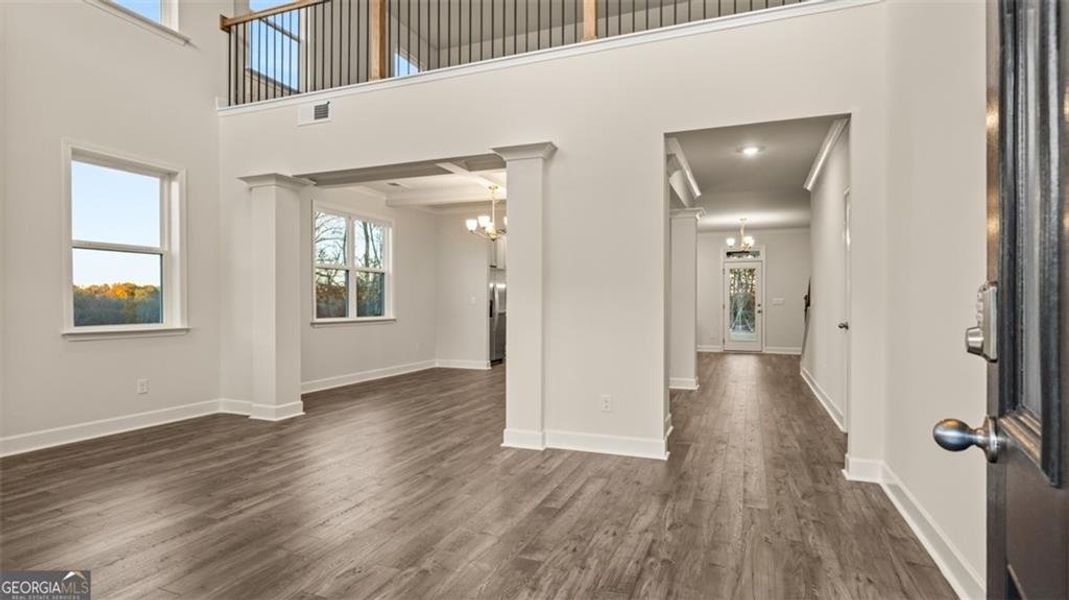 Spacious, unfurnished interior of a new home in Heritage Pointe, Senoia (Image 15). Spacious, unfurnished interior of a new home in Heritage Pointe, Senoia (Image 15).