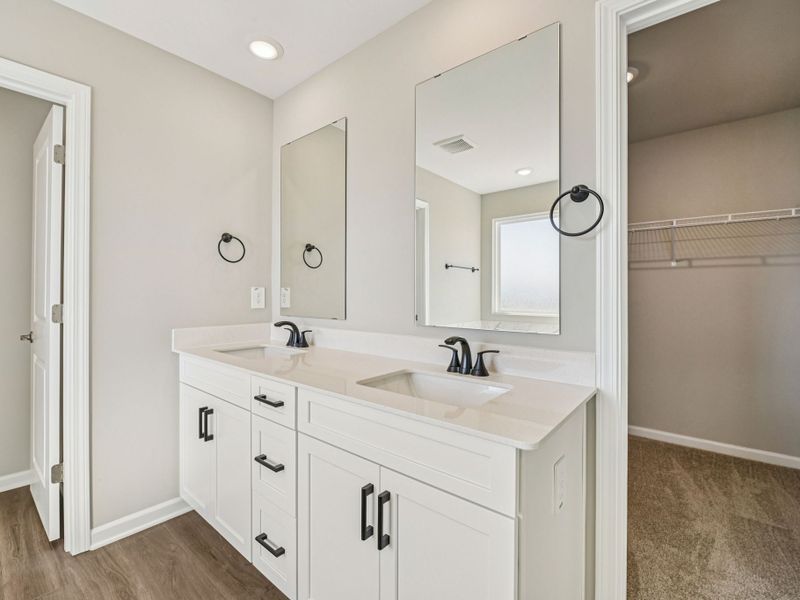 Furnished interior view inside a new home in Watkins Glen, Raleigh (Image 6). Furnished interior view inside a new home in Watkins Glen, Raleigh (Image 6).