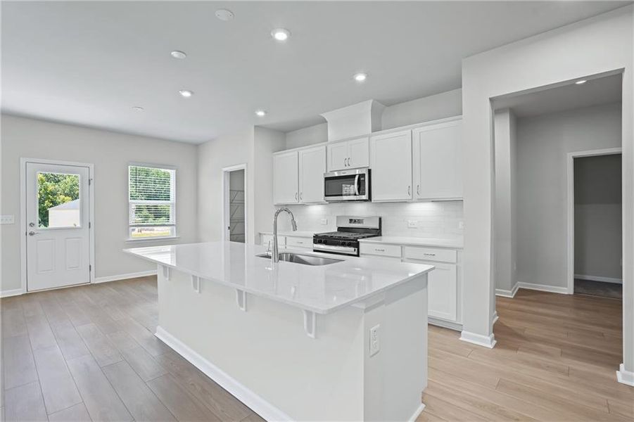 Furnished interior view inside a new home in Haverhill Estates, Dacula (Image 3).
