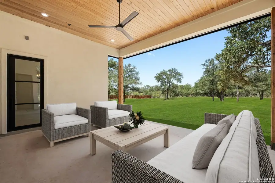 Exterior details and patio area of a home in , Castroville (Image 7).