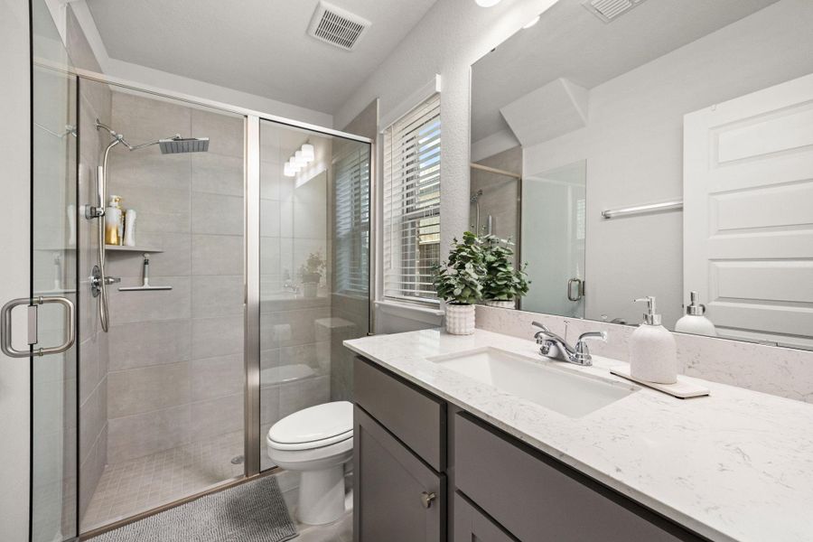 Standing Shower in second bedroom downstairs Standing Shower in second bedroom downstairs