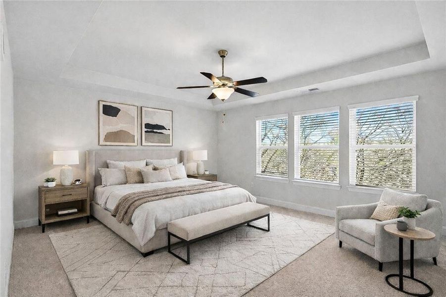 Furnished interior view inside a new home in Waters Edge, Mansfield (Image 8).