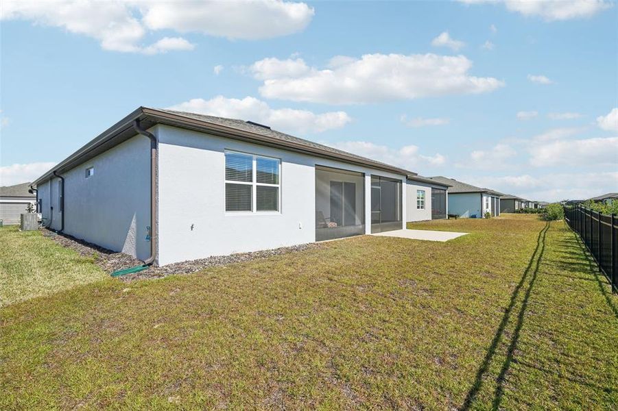 Exterior details and patio area of a home in Del Webb Stone Creek, Ocala (Image 25).