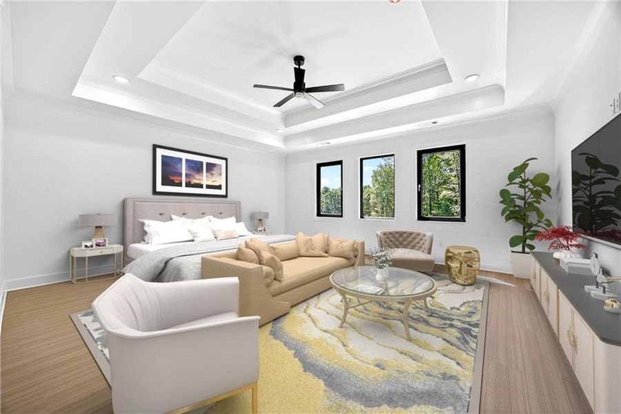 Furnished interior view inside a new home in , Auburn (Image 31).