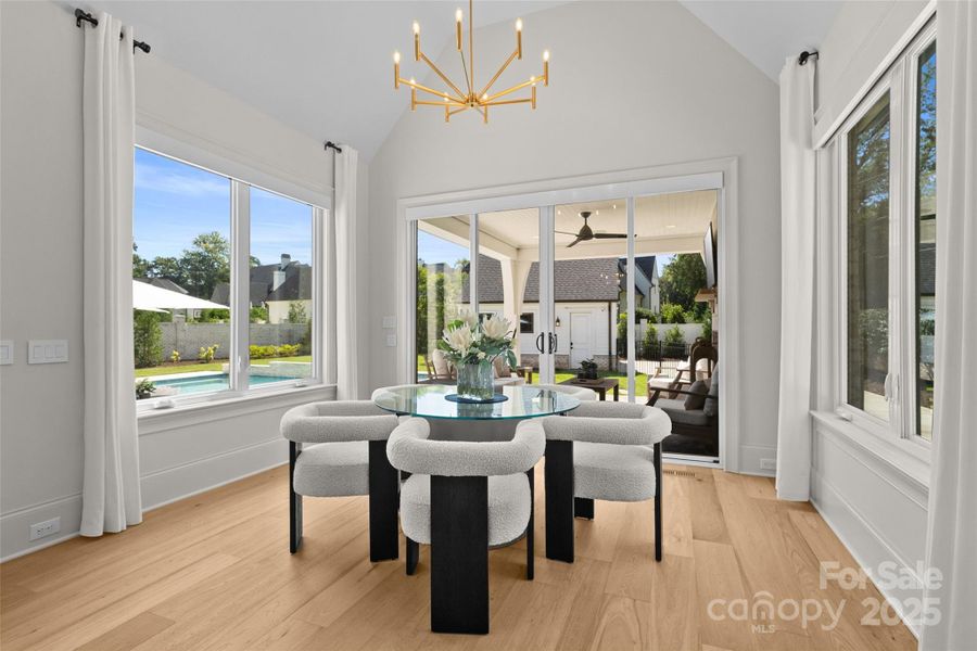 Furnished interior view inside a new home in , Charlotte (Image 8). Furnished interior view inside a new home in , Charlotte (Image 8).