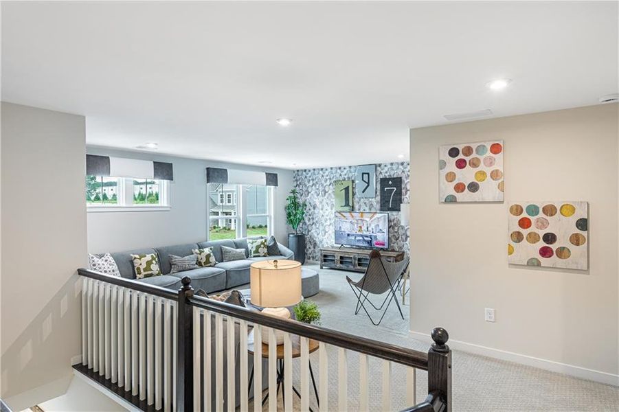 Furnished interior view inside a new home in Crossvine Estates, Braselton (Image 27). Furnished interior view inside a new home in Crossvine Estates, Braselton (Image 27).