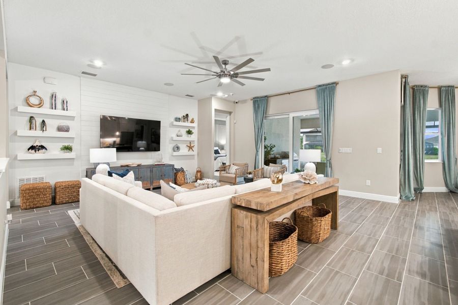 Representative furnished interior of a home built from the Joyce by William Ryan Homes in Pinecone Reserve, Brooksville (Image 15). Representative furnished interior of a home built from the Joyce by William Ryan Homes in Pinecone Reserve, Brooksville (Image 15).