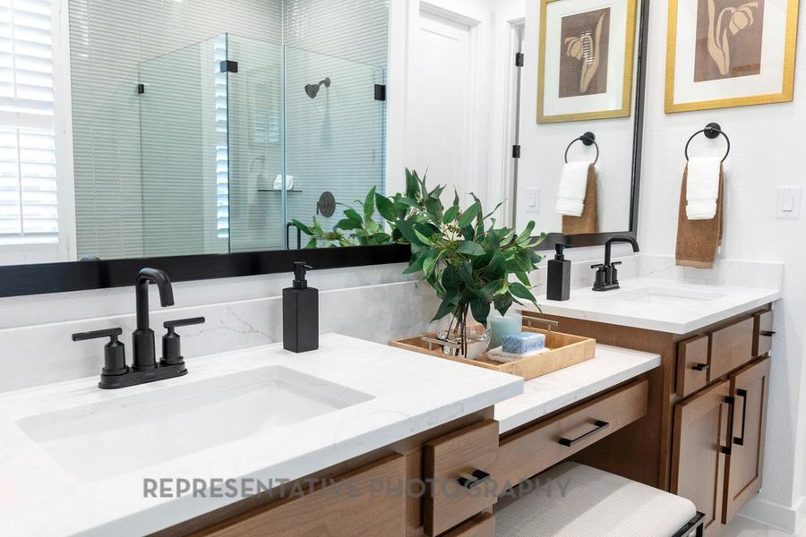 Furnished interior view inside a new home in Santa Rita Ranch: 40-45ft. lots, Liberty Hill (Image 22).