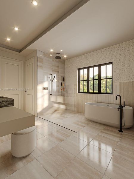 Furnished interior view inside a new home in , Miami Beach (Image 6). Furnished interior view inside a new home in , Miami Beach (Image 6).