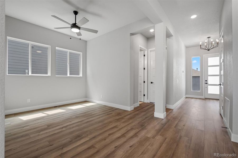 Spacious, unfurnished interior of a new home in Cloverleaf – Mountainview Collection, Monument (Image 20).