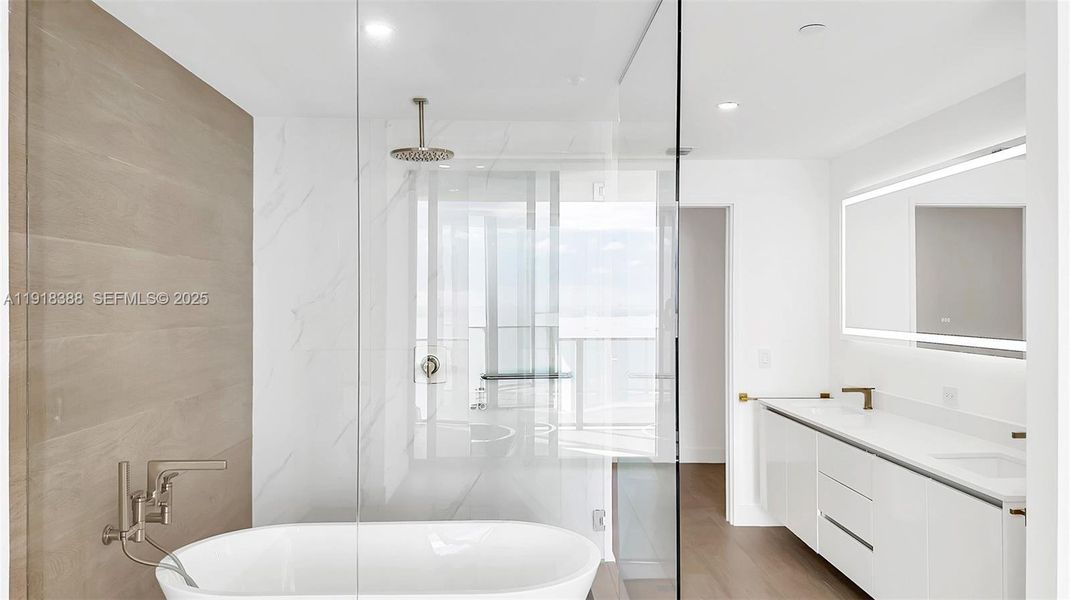 Furnished interior view inside a new home in Aria Reserve, Miami (Image 14).