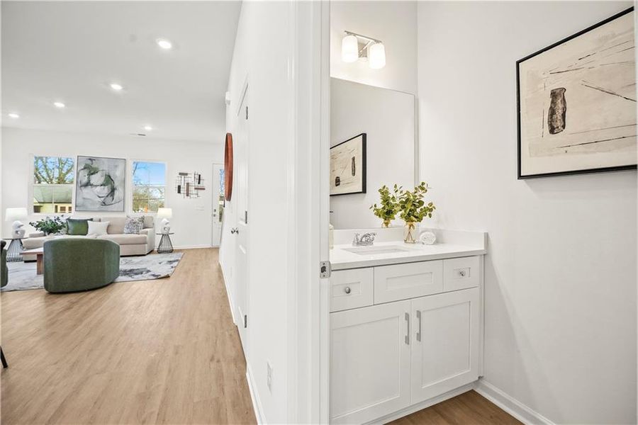 Furnished interior view inside a new home in , Atlanta (Image 14).