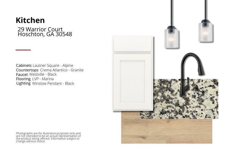 Sample of building materials used in homes in Twin Lakes, Hoschton (Image 3).