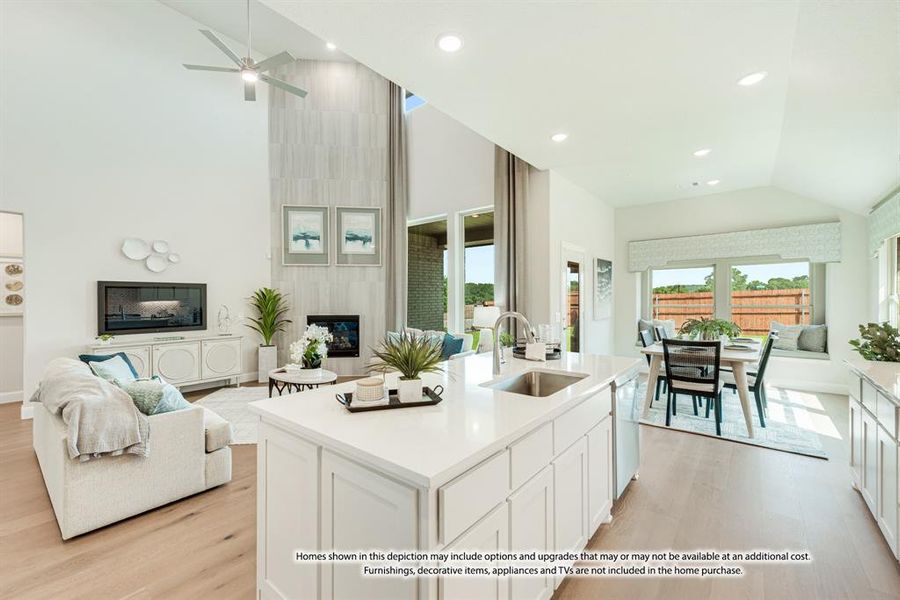 Furnished interior view inside a new home in Hulen Trails, Fort Worth (Image 19). Furnished interior view inside a new home in Hulen Trails, Fort Worth (Image 19).