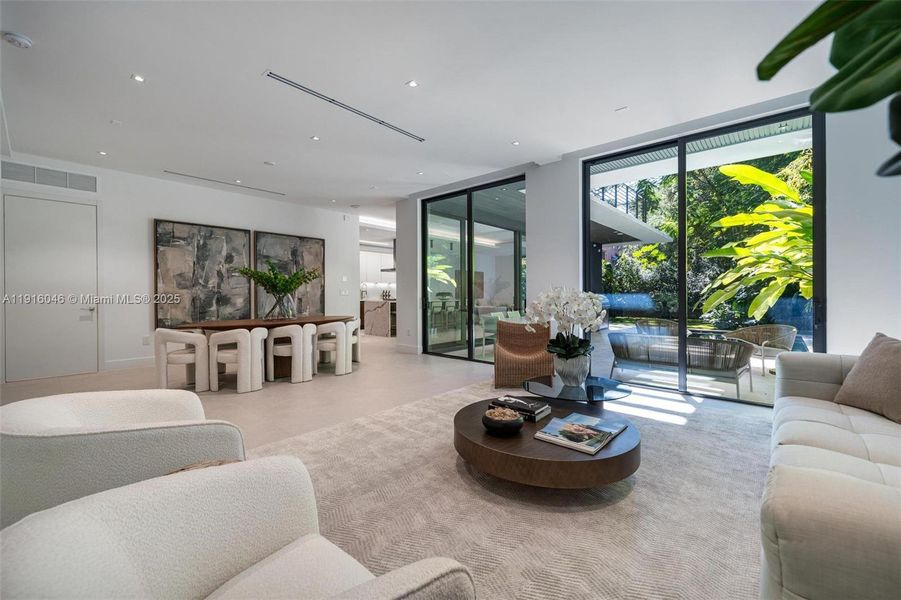 Furnished interior view inside a new home in , Miami (Image 6). Furnished interior view inside a new home in , Miami (Image 6).