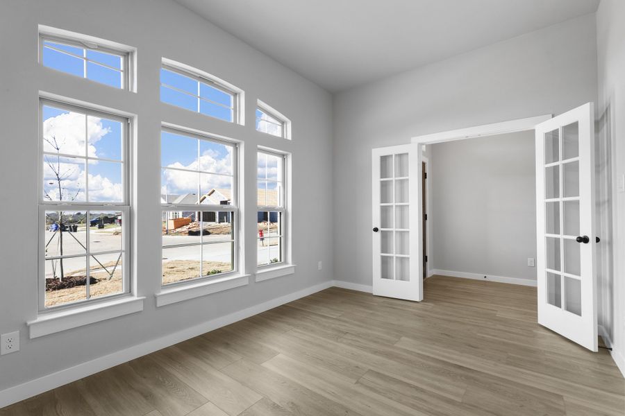 Representative unfurnished interior of a home built from the Sherwood by Cheldan Homes in Pitcock Addition, Graham (Image 23). Representative unfurnished interior of a home built from the Sherwood by Cheldan Homes in Pitcock Addition, Graham (Image 23).