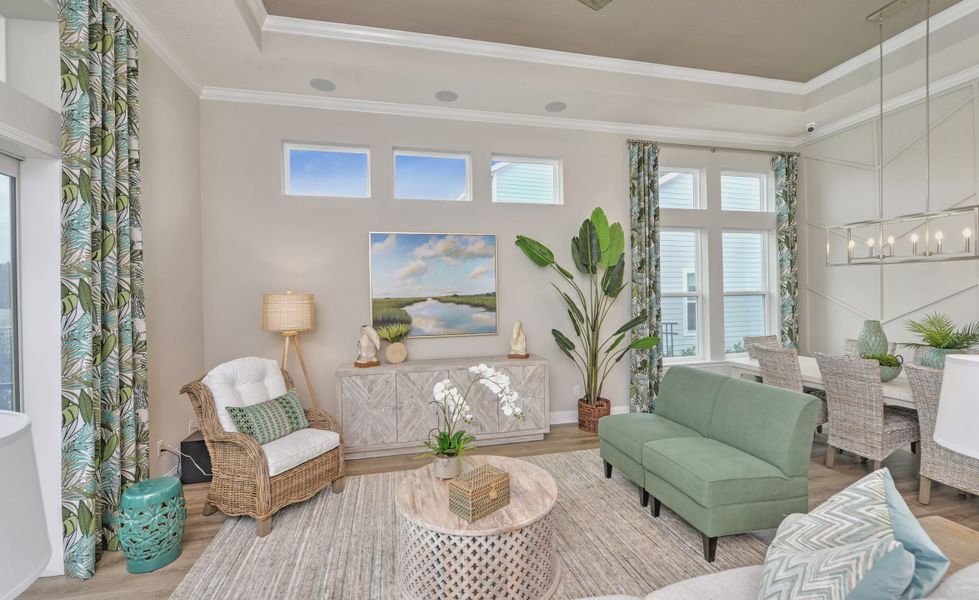 Furnished interior view inside a new home in Middlebourne, St. Johns (Image 15). Furnished interior view inside a new home in Middlebourne, St. Johns (Image 15).