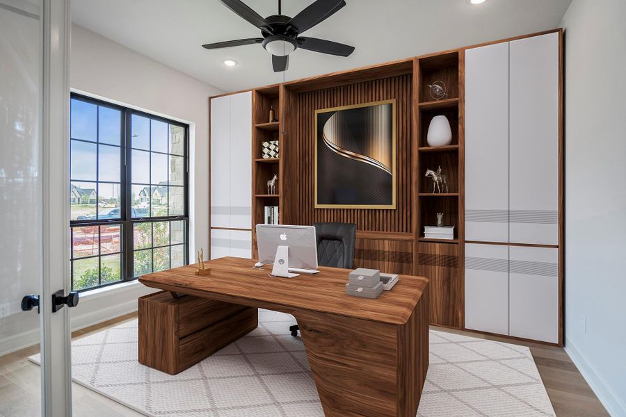 Furnished interior view inside a new home in Jordan Ranch 70' Lots, Fulshear (Image 7). Furnished interior view inside a new home in Jordan Ranch 70' Lots, Fulshear (Image 7).