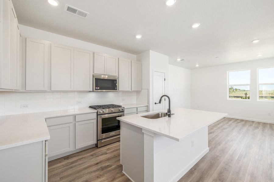 Furnished interior view inside a new home in Painted Prairie, Aurora (Image 7).