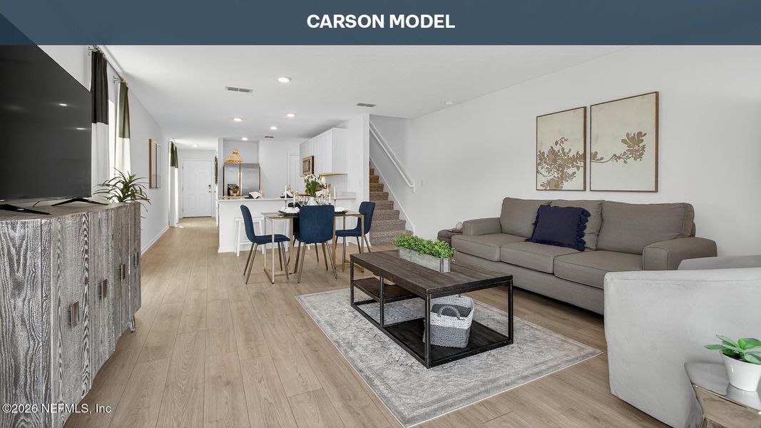 Furnished interior view inside a new home in Trout River, Jacksonville (Image 4).
