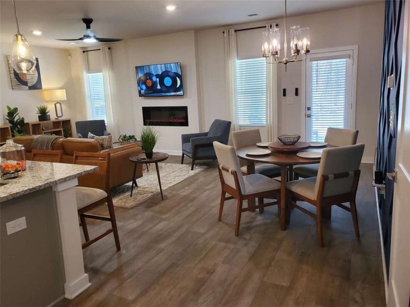 Furnished interior view inside a new home in Creekbend Overlook, South Fulton (Image 3).