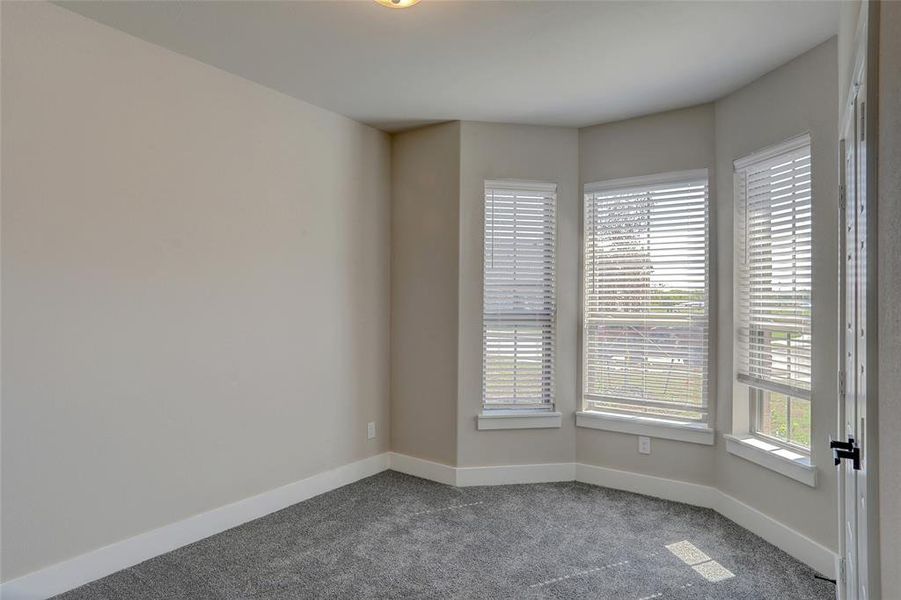 Carpeted spare room featuring plenty of natural light Carpeted spare room featuring plenty of natural light