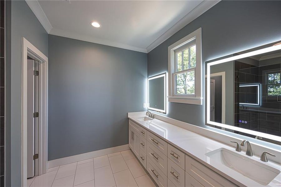 Furnished interior view inside a new home in , Atlanta (Image 12).