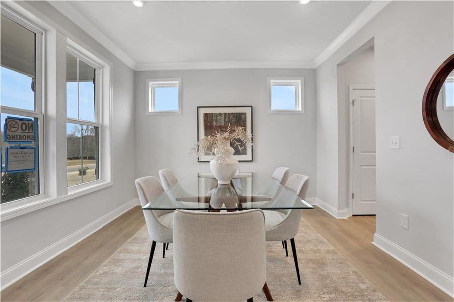 Furnished interior view inside a new home in Hopewell Reserve, Cumming (Image 33).