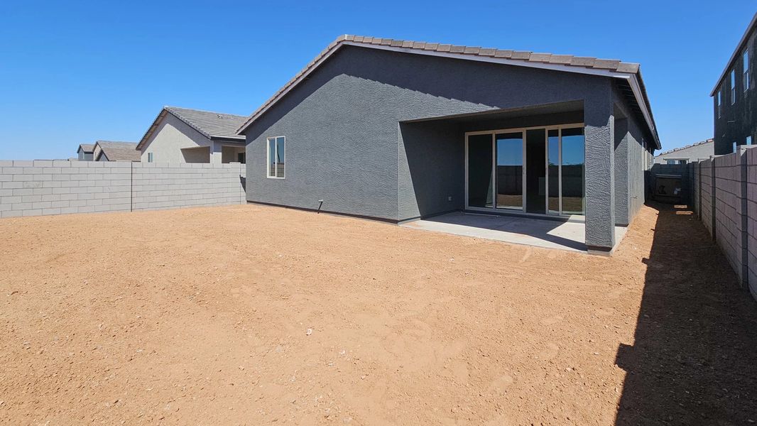 Back exterior elevation