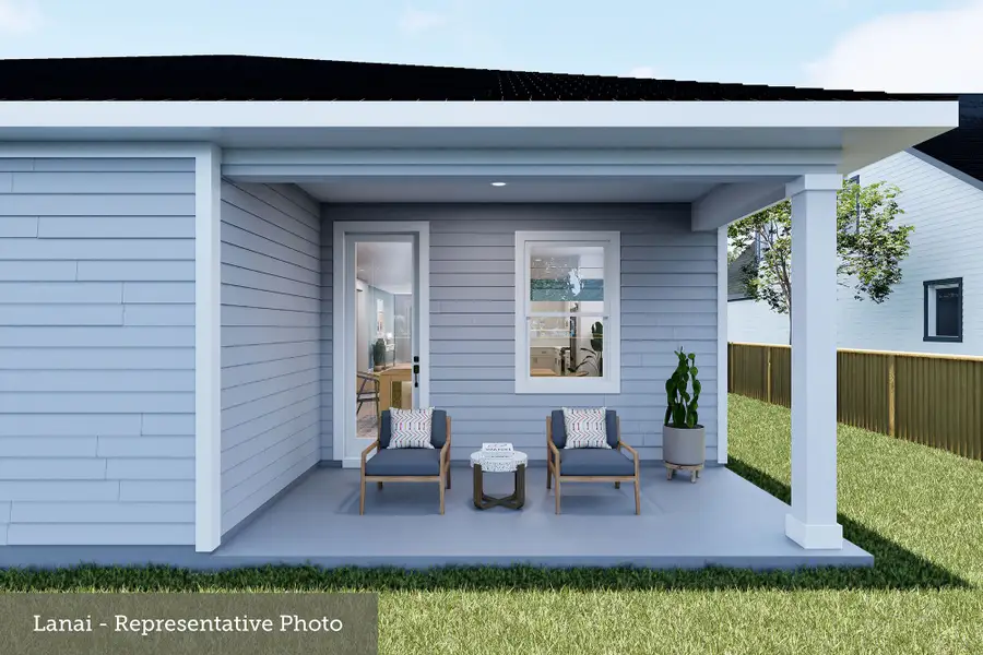 Representative exterior details of a home built from the The Castanie by David Weekley Homes in The Preserve at Laurelton – Haven Collection, Green Cove Springs (Image 3).
