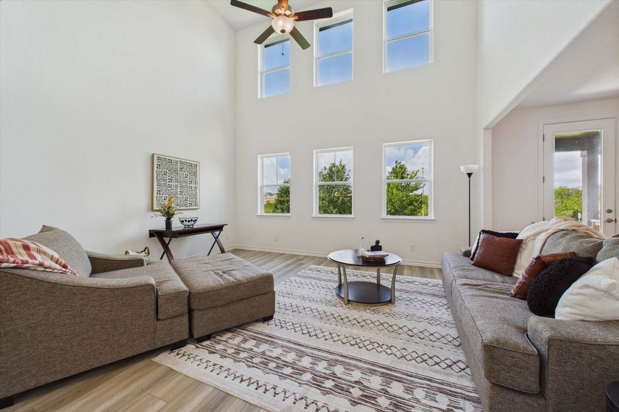 Representative furnished interior of a home built from the The Danbury I by Davidson Homes LLC in The Reserve at Potranco Oaks, Castroville (Image 16).