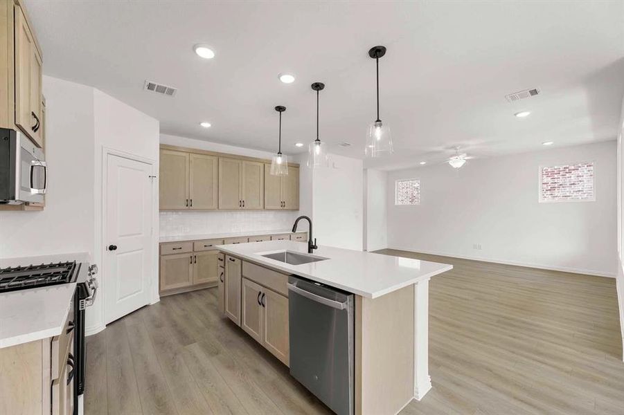 Furnished interior view inside a new home in Creekview Fossil Ridge, Pilot Point (Image 8). Furnished interior view inside a new home in Creekview Fossil Ridge, Pilot Point (Image 8).