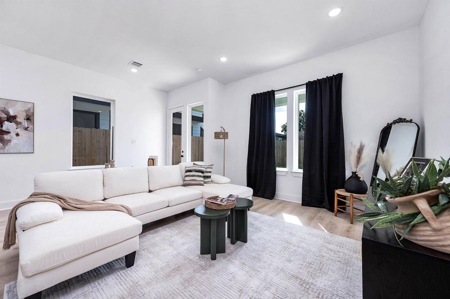 Furnished interior view inside a new home in , Houston (Image 13).