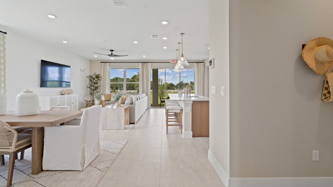Representative furnished interior of a home built from the Sweetgum by DRB Homes in Lakeside at Satilla, St. Cloud (Image 18).