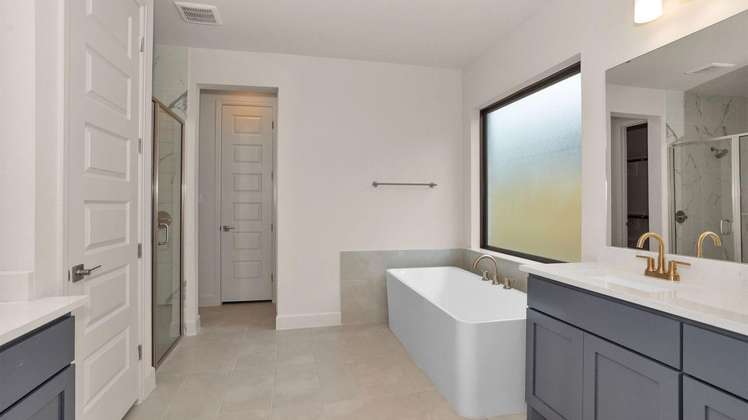 Furnished interior view inside a new home in Sienna, Missouri City (Image 6). Furnished interior view inside a new home in Sienna, Missouri City (Image 6).