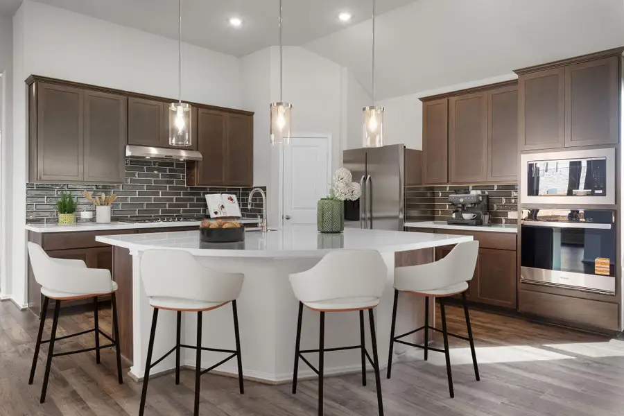 Furnished interior view inside a new home in Dunham Pointe 50', Cypress (Image 5).