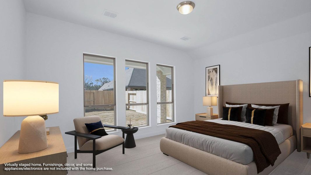 Furnished interior view inside a new home in The Highlands, Porter (Image 5).