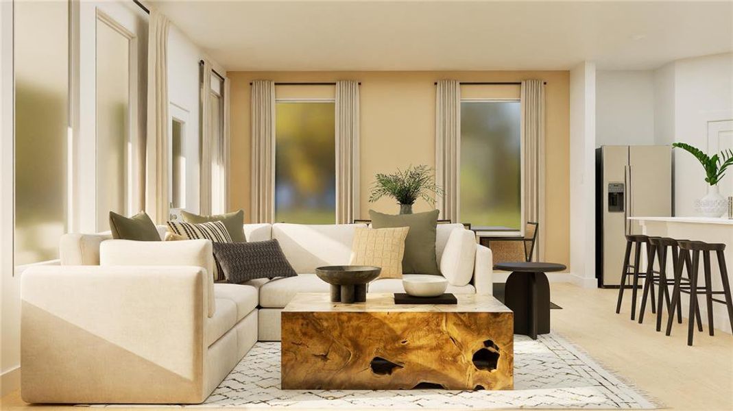 Furnished interior view inside a new home in , Clermont (Image 7).